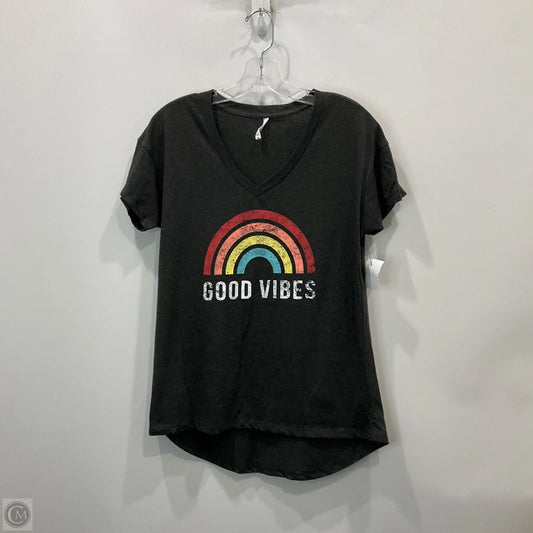 Top Short Sleeve By Clothes Mentor In Grey, Size: M
