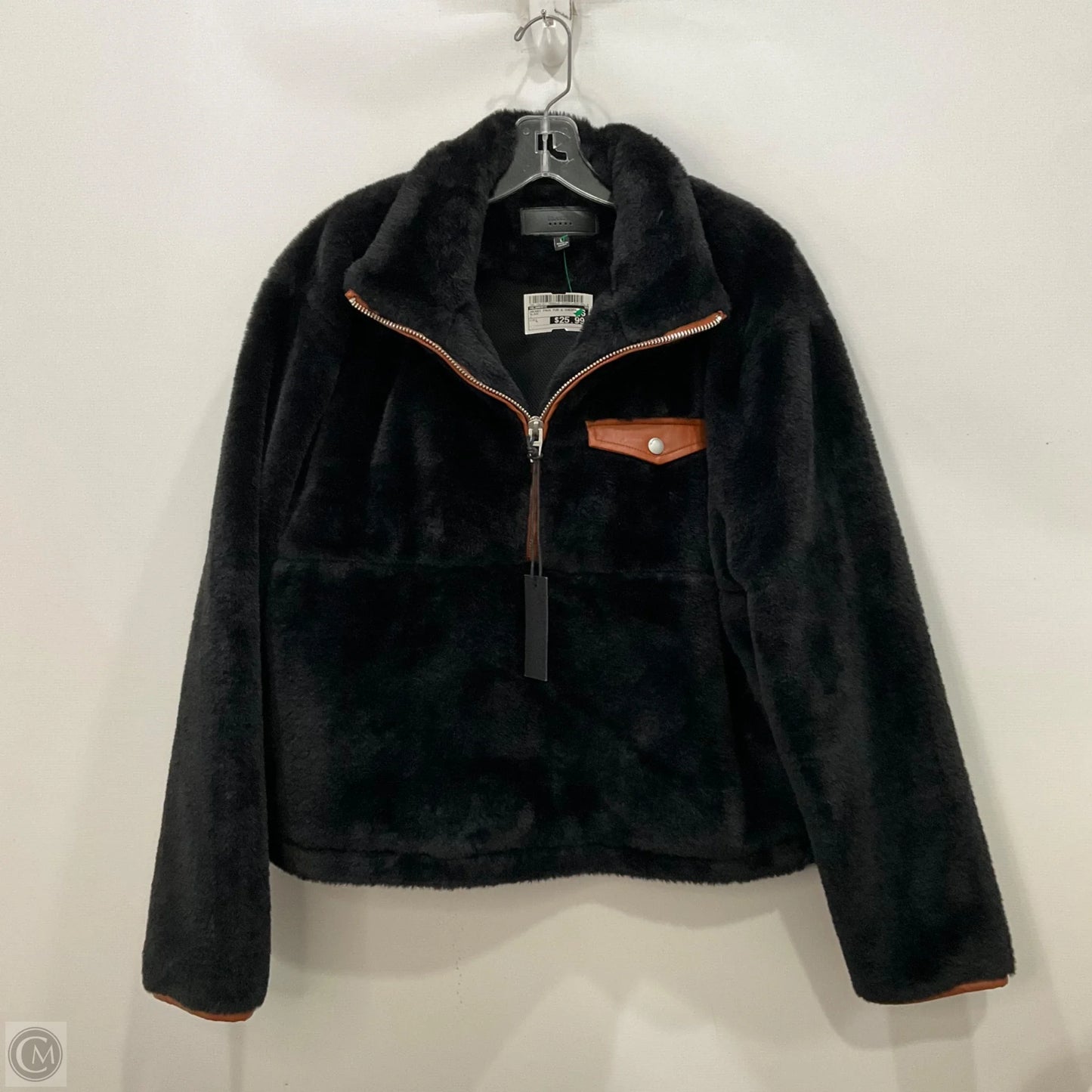 Jacket Faux Fur & Sherpa By Blanknyc In Black, Size: L