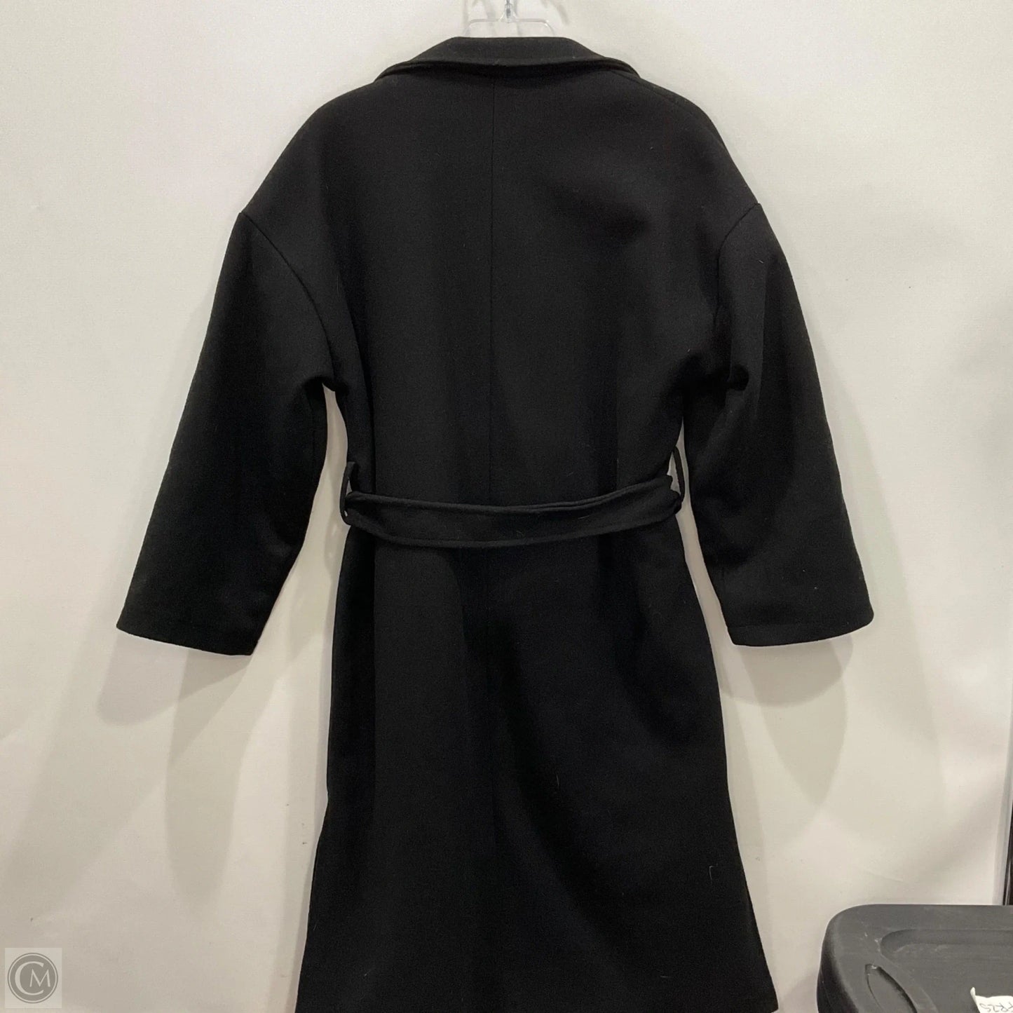 Coat Peacoat By Clothes Mentor In Black, Size: L