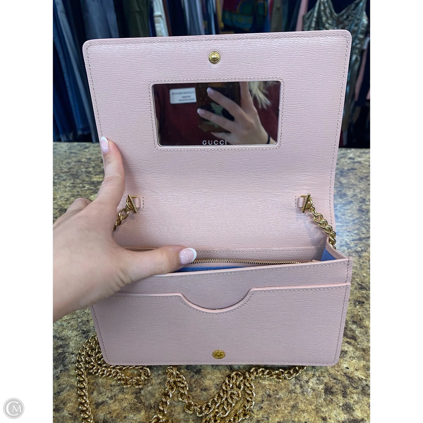 Crossbody Luxury Designer By Gucci, Size: Small