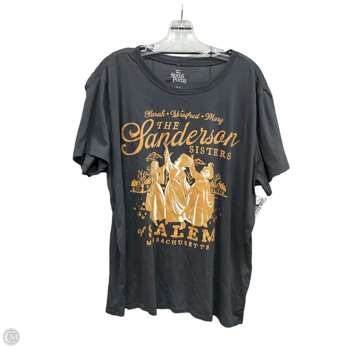Top Short Sleeve By Disney In Grey, Size: 2