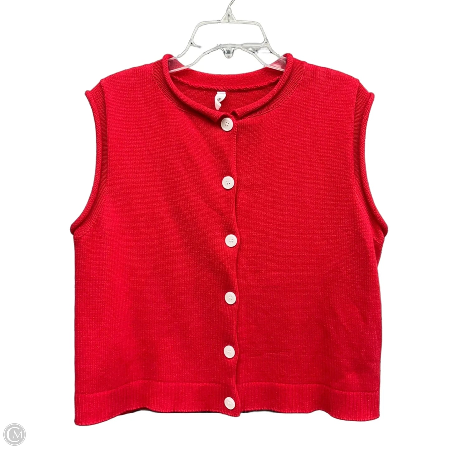 Vest Sweater By Wishlist In Red, Size: M