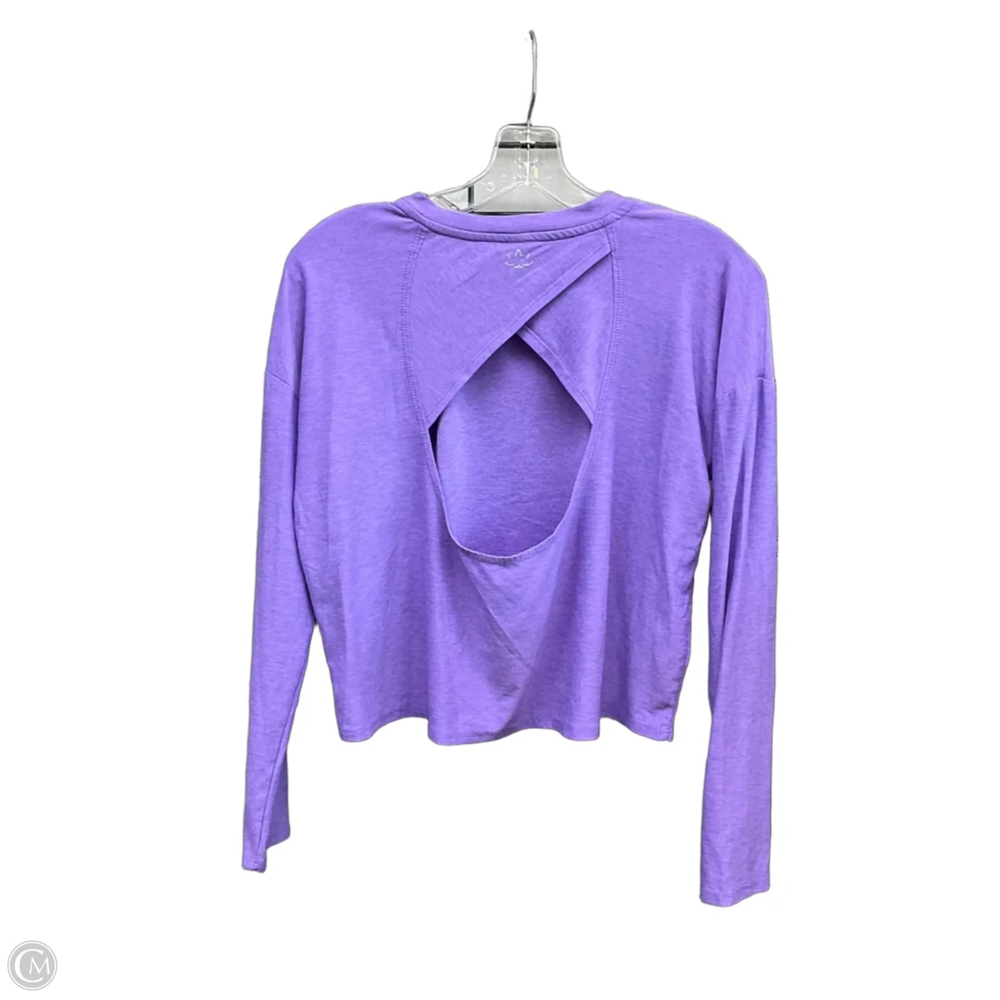 Athletic Top Long Sleeve Crewneck By Beyond Yoga In Purple, Size: S