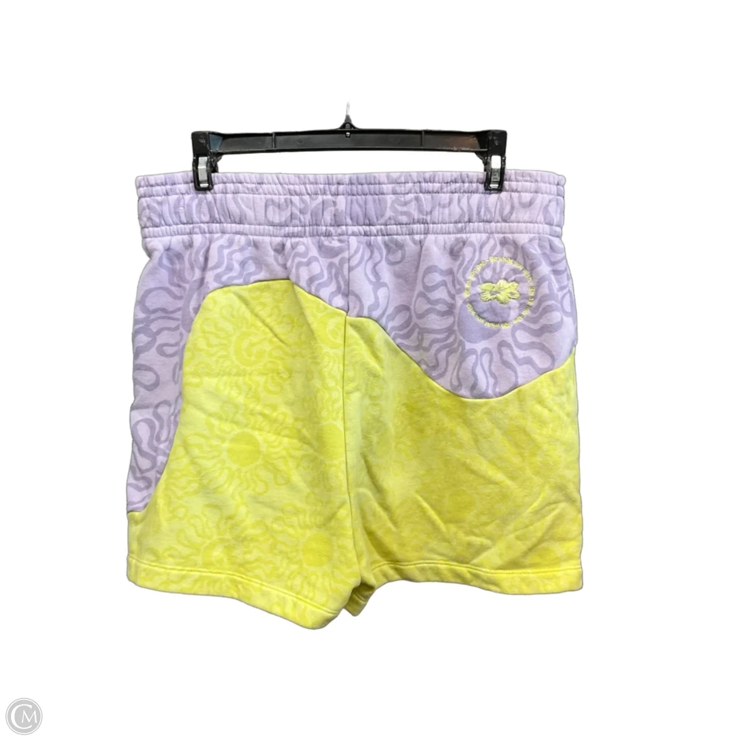 Shorts By Nike Apparel In Purple & Yellow, Size: L