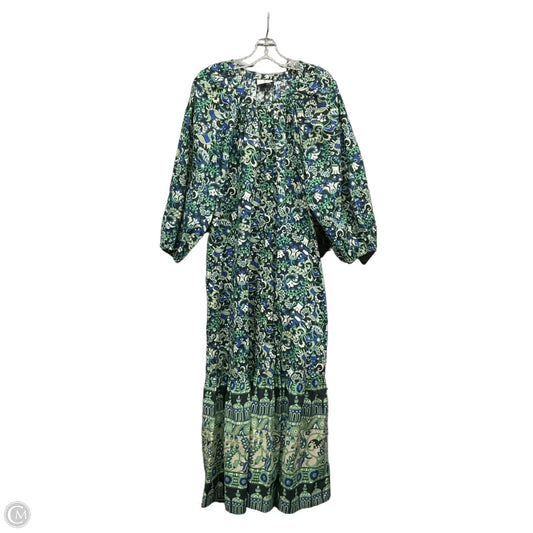 Dress Designer By Tuckernuck In Blue & Green, Size: Xl