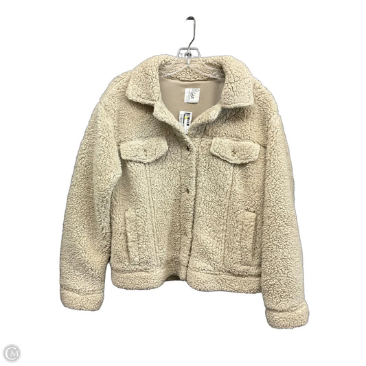 Jacket Faux Fur & Sherpa By Altard State In Beige, Size: S