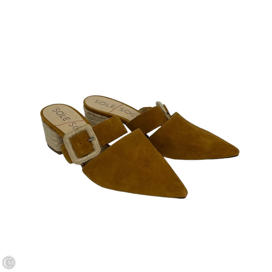 Shoes Heels Block By Sole Society In Brown, Size: 7.5