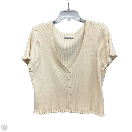Top Short Sleeve By Abercrombie And Fitch In Yellow, Size: Xxl
