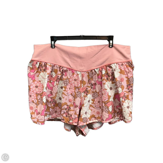 Athletic Shorts By Offline In Floral Print, Size: Xxl