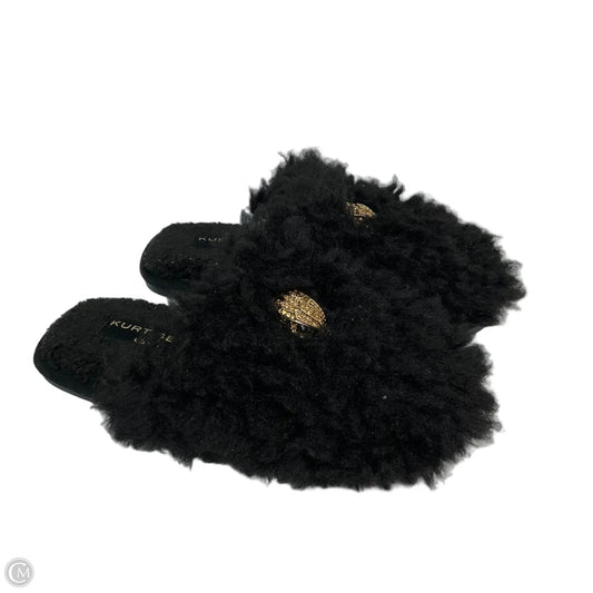 Slippers Designer By Kurt Geiger In Black, Size: 6.5