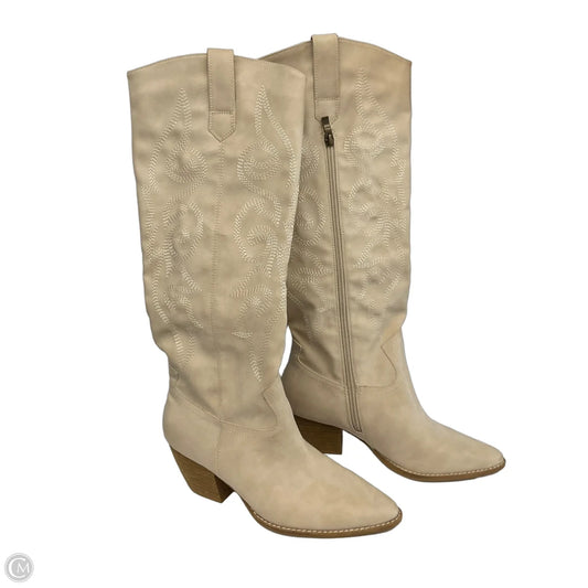 Boots Western By Ccocci In Cream, Size: 7.5