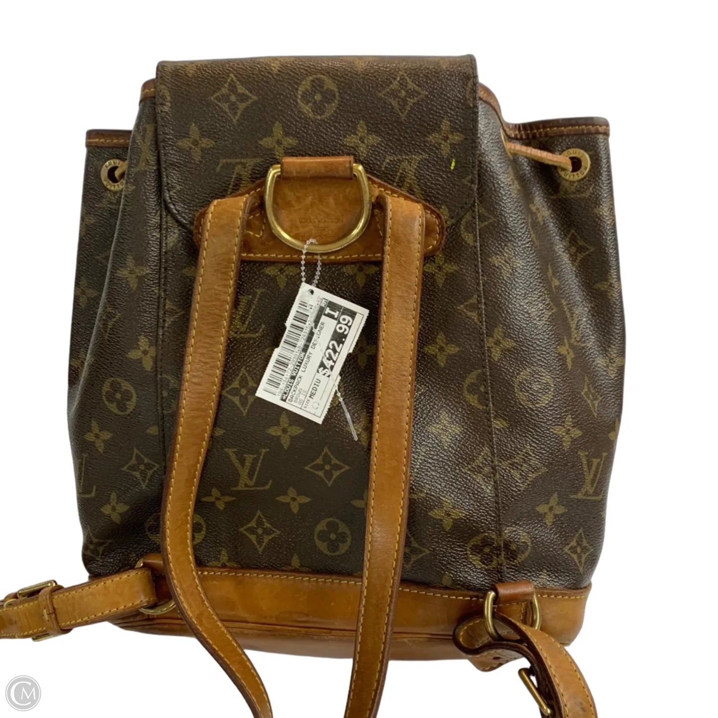 Backpack Luxury Designer By Louis Vuitton, Size: Medium