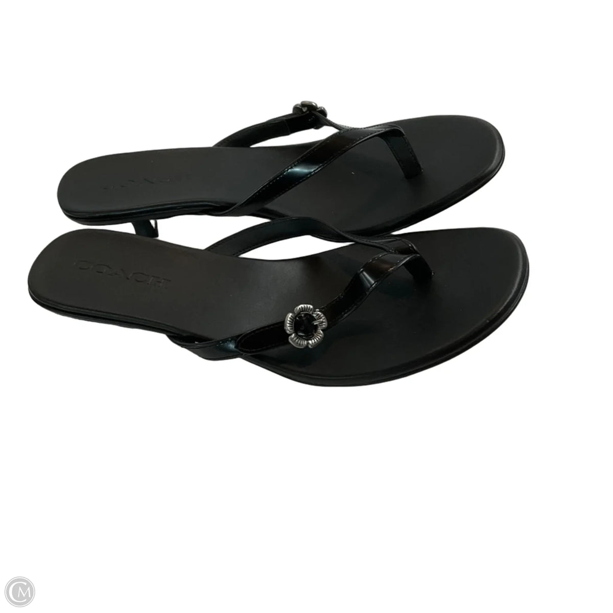 Sandals Designer By Coach In Black, Size: 9.5