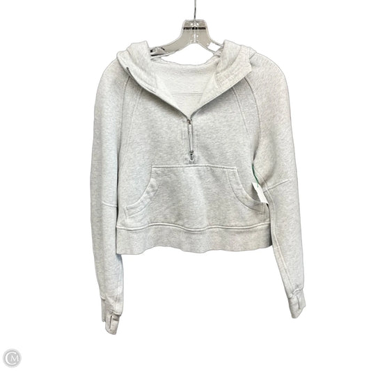 Sweatshirt Hoodie By Lululemon In Grey, Size: Xs