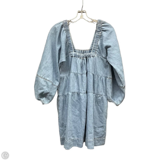 Dress Casual Short By Free People In Blue Denim, Size: S