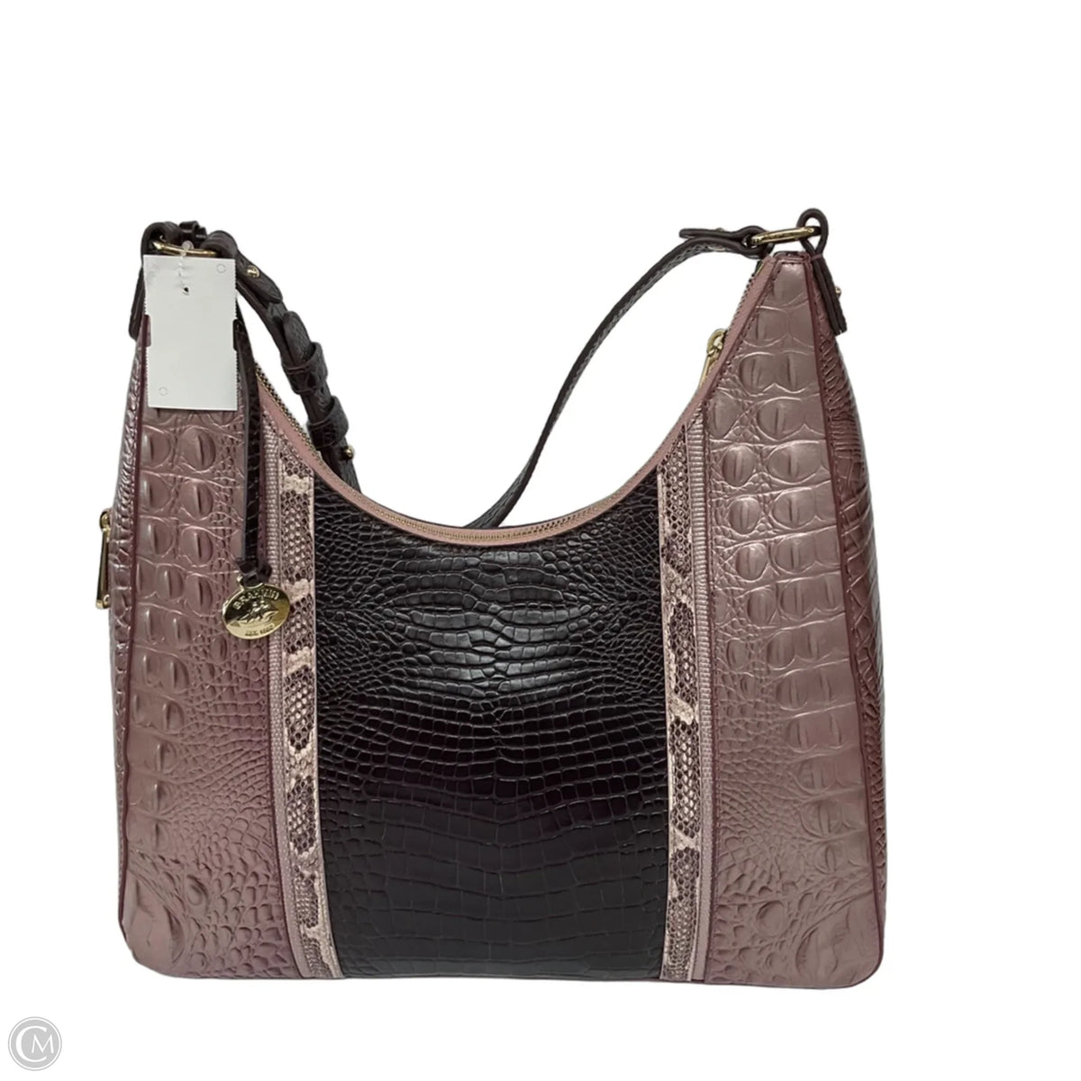 Handbag Designer By Brahmin, Size: Large