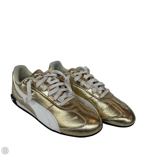 Shoes Sneakers By Puma In Gold, Size: 11