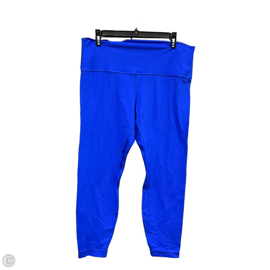 Athletic Leggings Capris By Lululemon In Blue, Size: 14