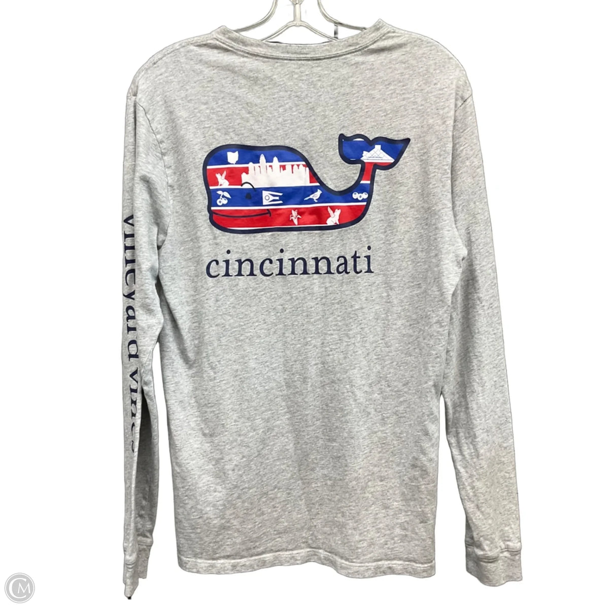 Top Long Sleeve By Vineyard Vines In Grey, Size: S