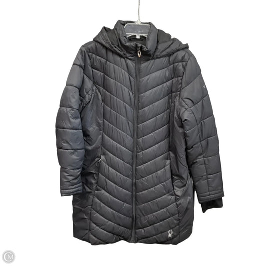 Coat Puffer & Quilted By Spyder In Black, Size: M