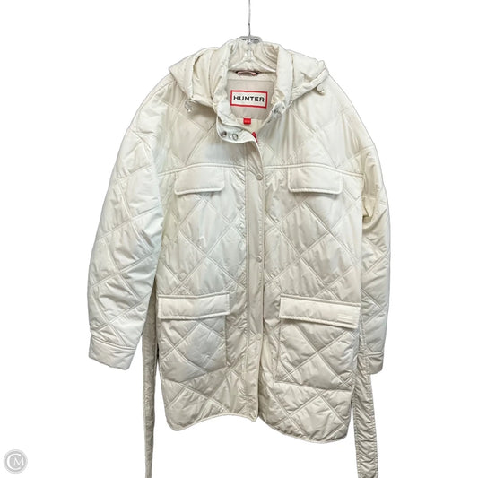 Coat Designer By Hunter In Cream, Size: Xl