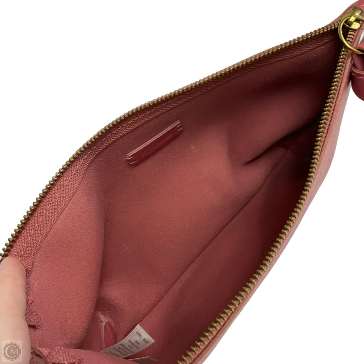 Clutch Leather By Madewell, Size: Medium
