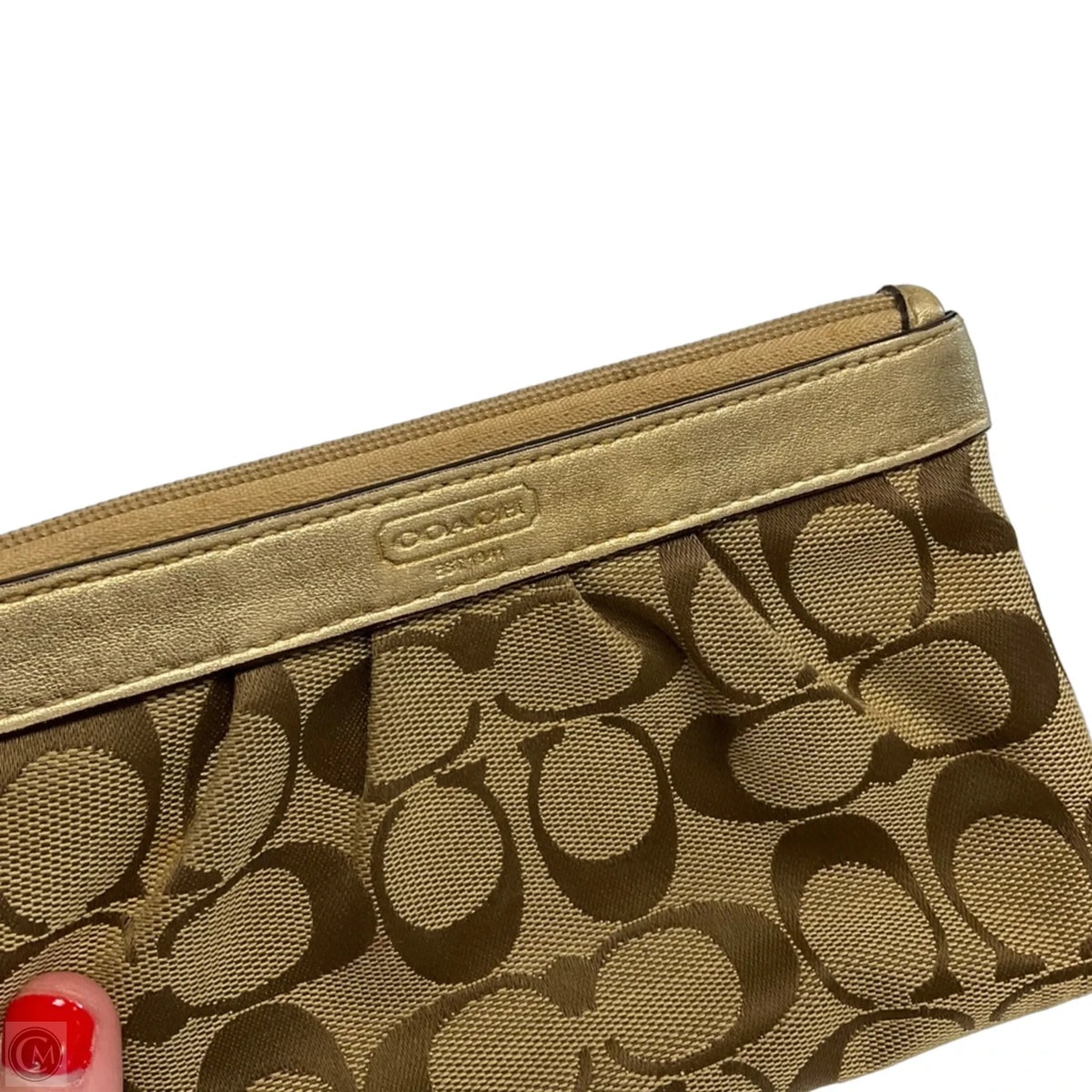 Wristlet Designer By Coach, Size: Small