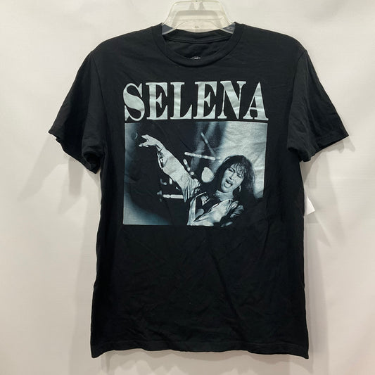 Black Top Short Sleeve Basic SELENA Size M