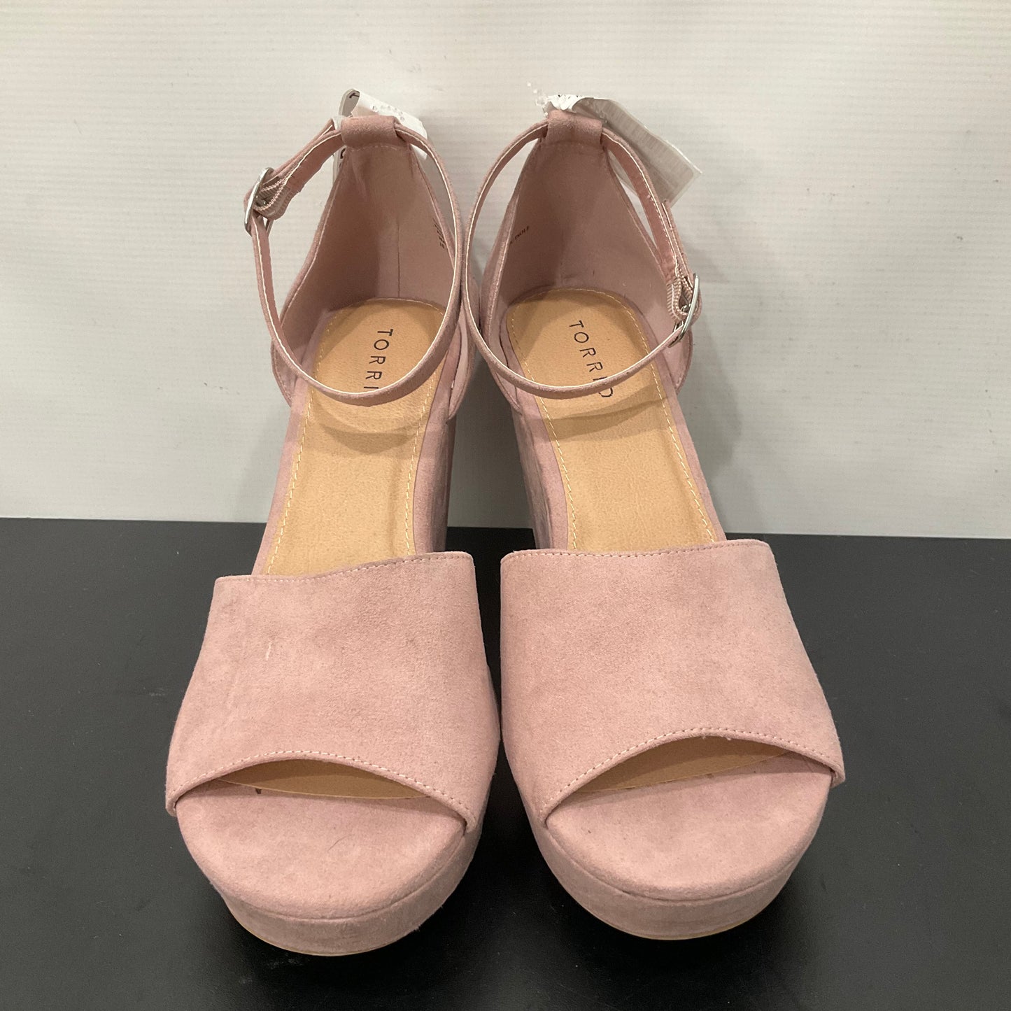 Pink Shoes Heels Wedge Torrid, Size 10.5