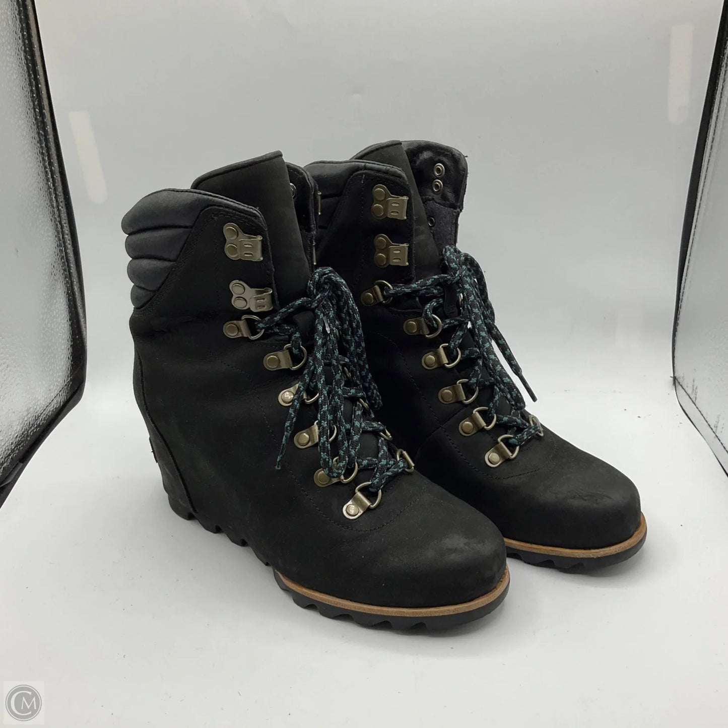 Boots Ankle Heels By Sorel In Black, Size: 7.5