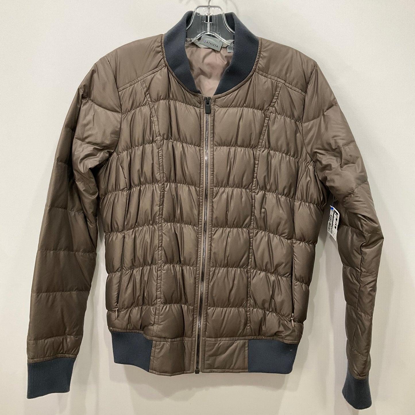 Jacket Puffer & Quilted By Athleta In Taupe, Size: S