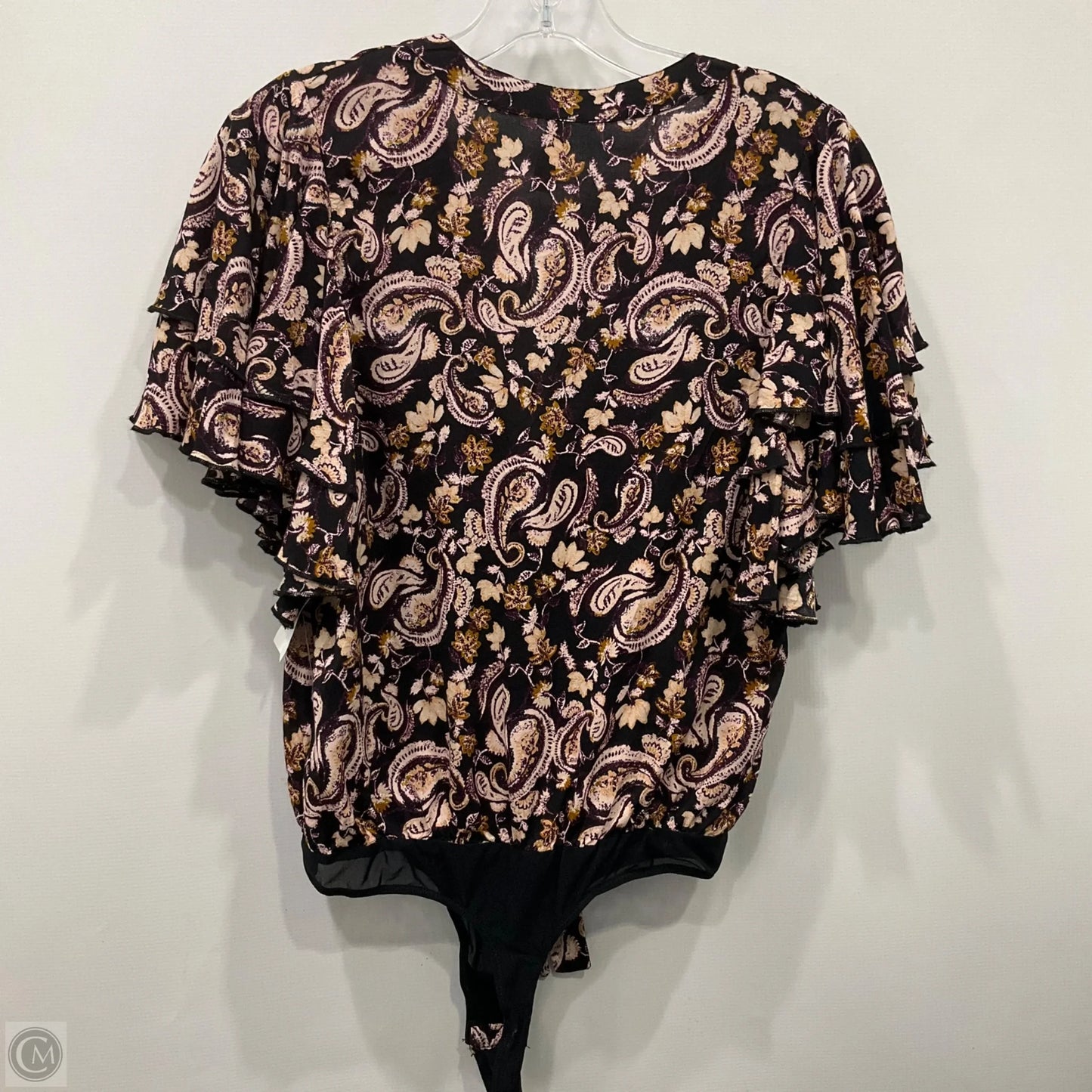 Top Short Sleeve By Free People In Paisley Print, Size: S
