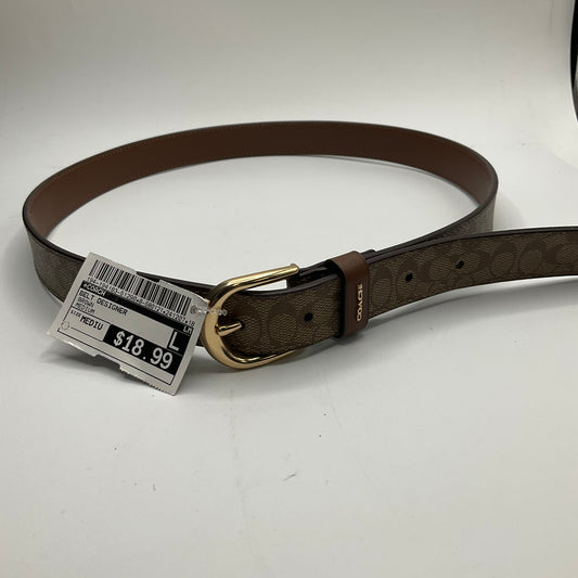 Belt Designer By Coach, Size: Medium