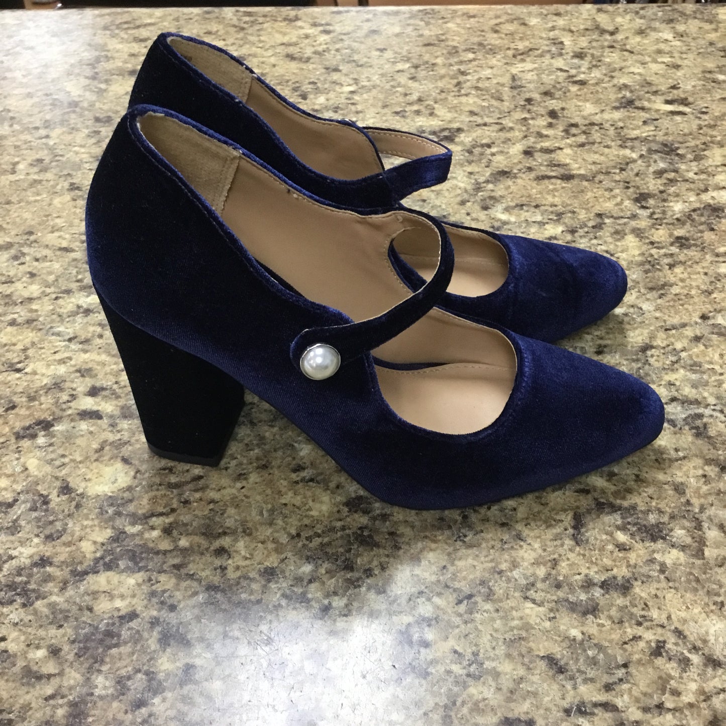 Shoes Heels Block By Lc Lauren Conrad In Blue, Size: 6