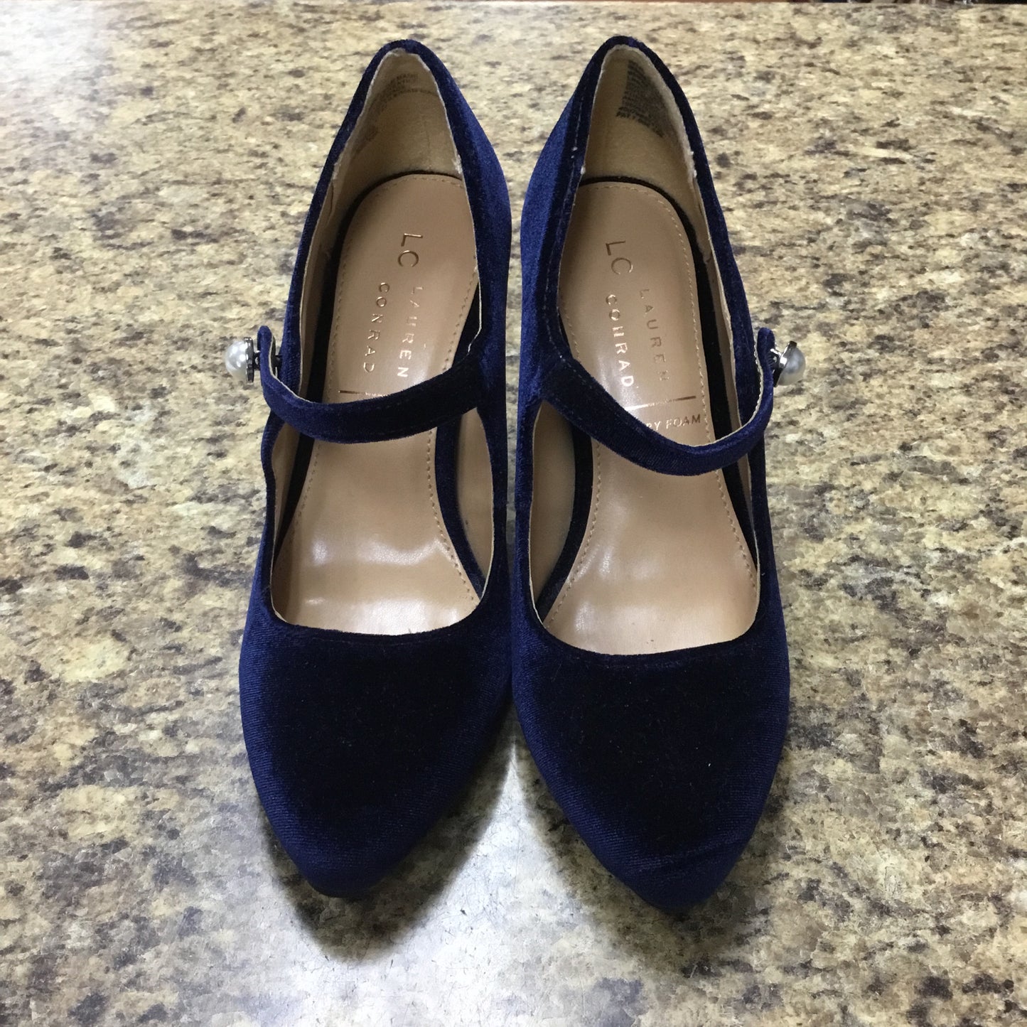 Shoes Heels Block By Lc Lauren Conrad In Blue, Size: 6