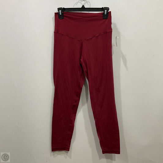 Athletic Leggings By Aerie In Red, Size: L