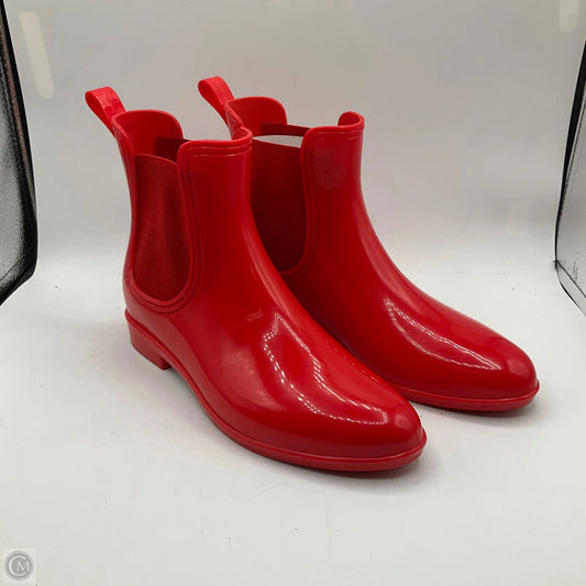 Boots Rain By Inc In Red, Size: 9
