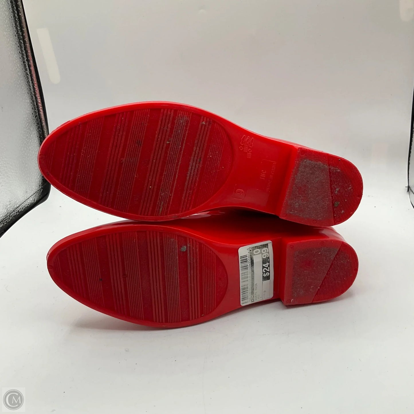 Boots Rain By Inc In Red, Size: 9