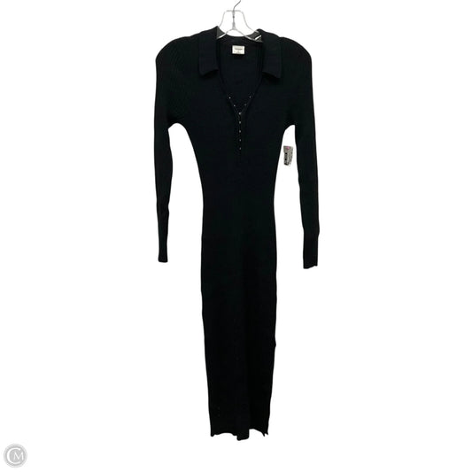 Dress Casual Midi By Abercrombie And Fitch In Black, Size: M