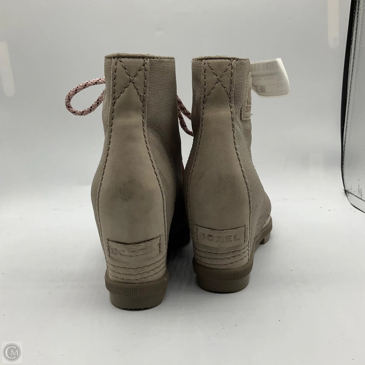 Boots Ankle Heels By Sorel In Taupe, Size: 7