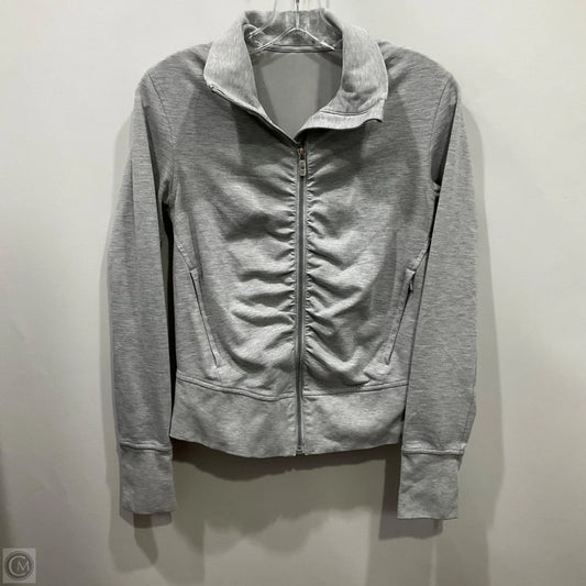 Athletic Jacket By Lululemon In Grey, Size: 6