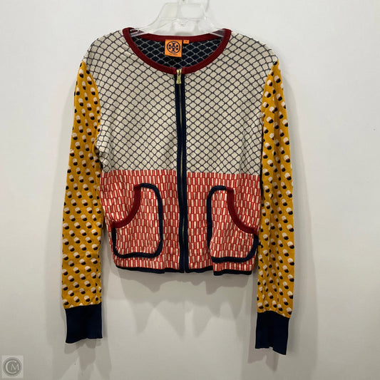 Sweater Cardigan Designer By Tory Burch In Multi-colored, Size: M