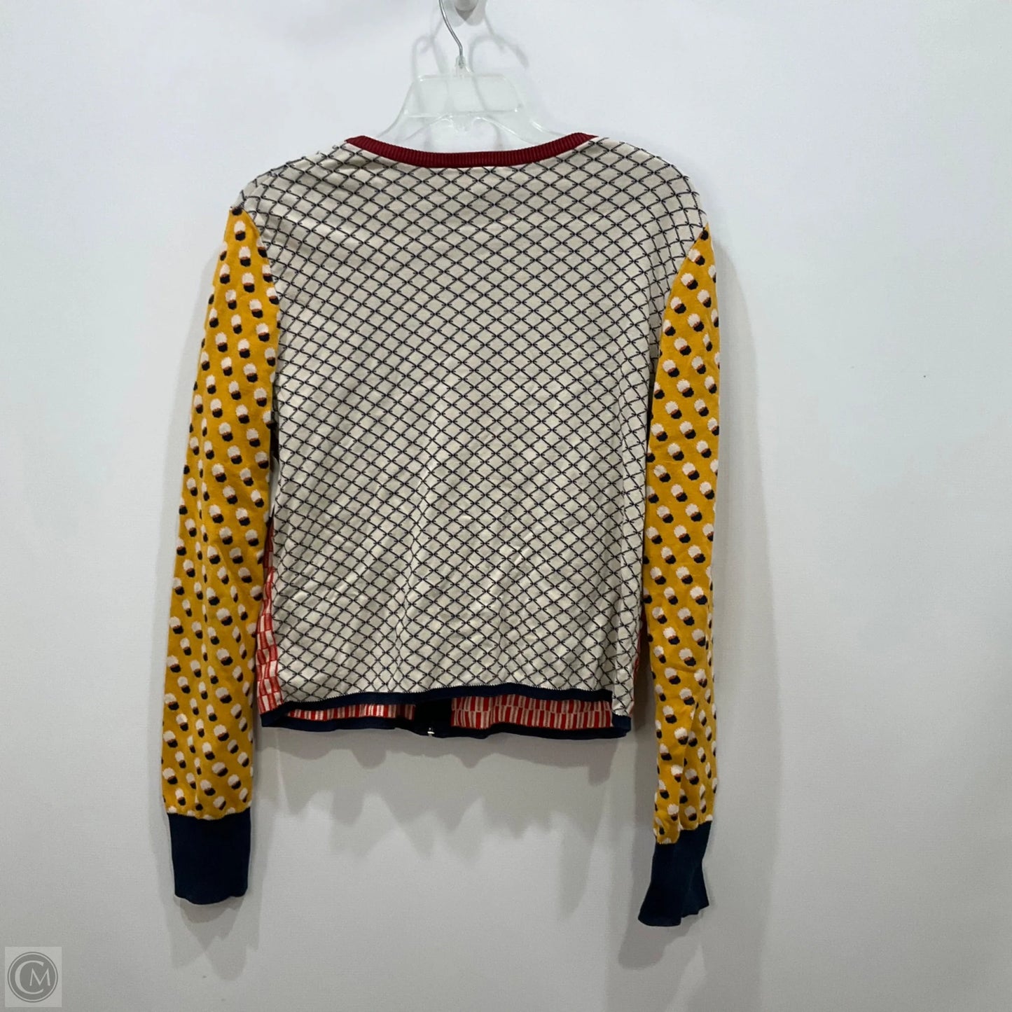 Sweater Cardigan Designer By Tory Burch In Multi-colored, Size: M
