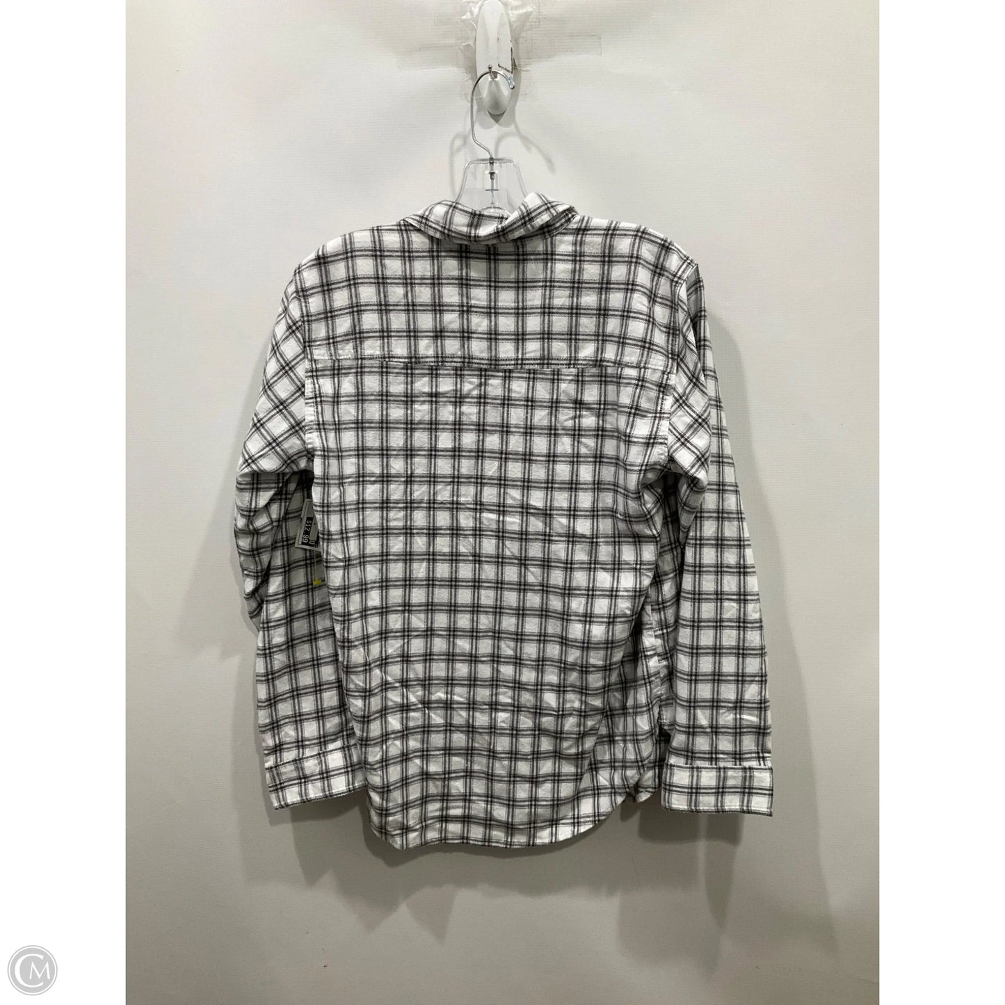 Top Long Sleeve By Abercrombie And Fitch In Plaid Pattern, Size: S