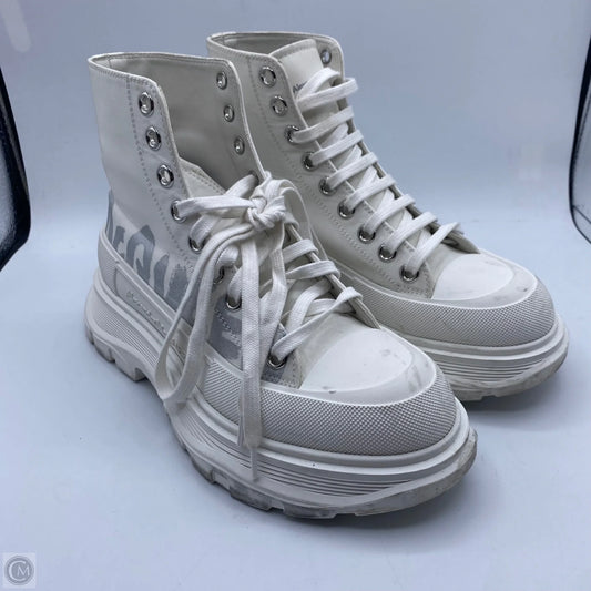 Shoes Luxury Designer By Alexander Mcqueen In White, Size: 7
