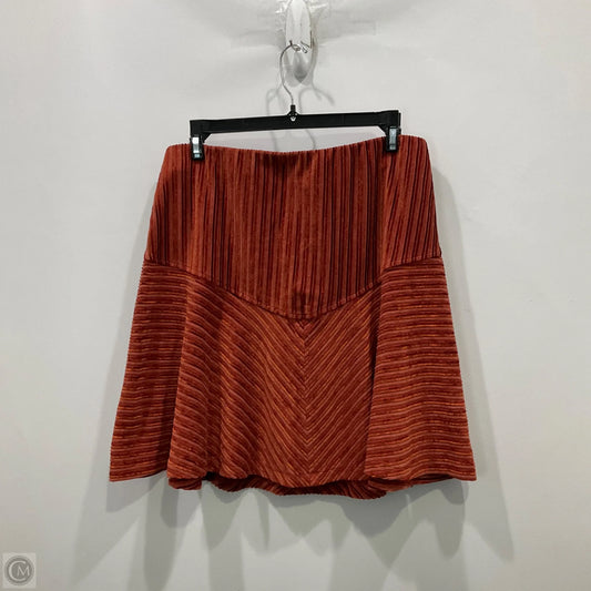 Skirt Mini & Short By Free People In Brown, Size: L