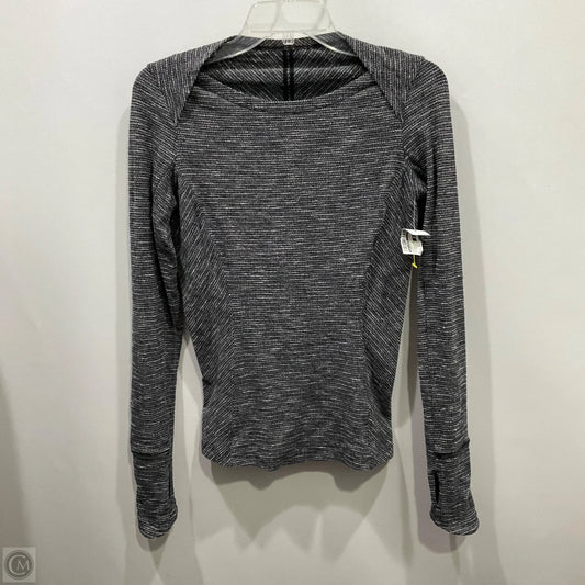 Athletic Top Long Sleeve Crewneck By Lululemon In Grey, Size: 6