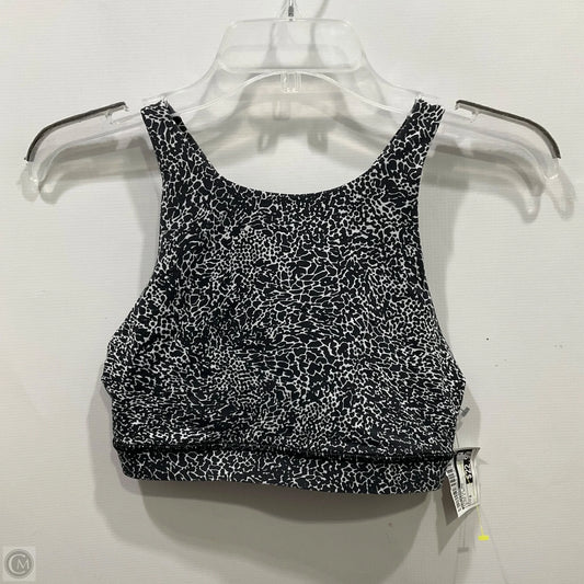 Athletic Bra By Lululemon In Black & White, Size: 8