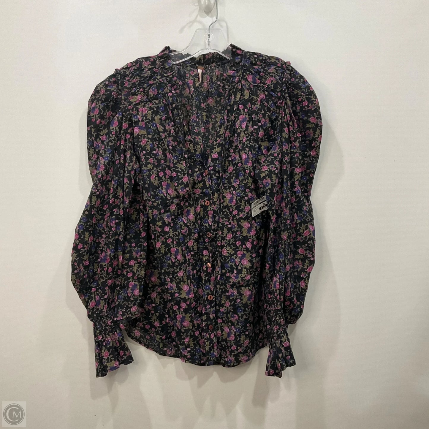 Top Long Sleeve By Free People In Floral Print, Size: M