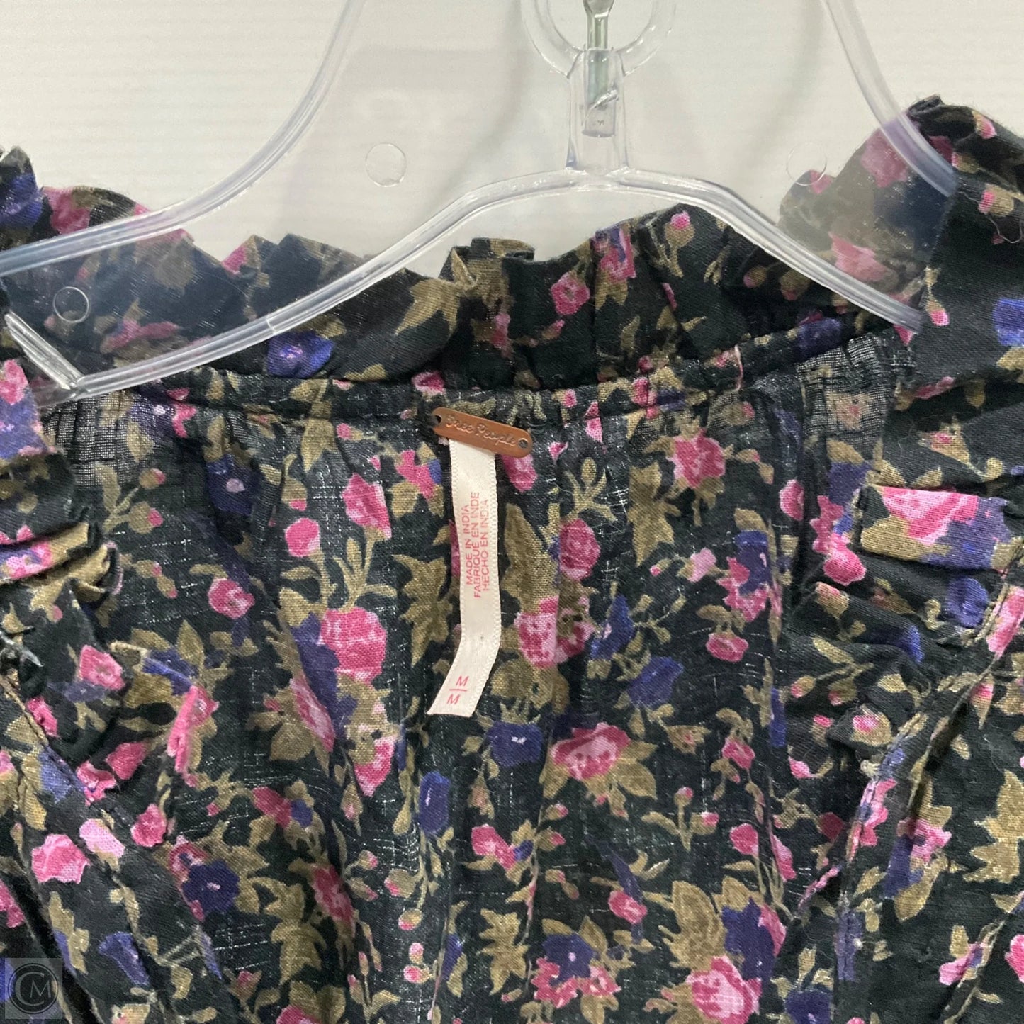 Top Long Sleeve By Free People In Floral Print, Size: M
